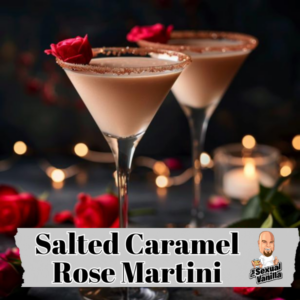 Salted Caramel Rose Martini cocktail